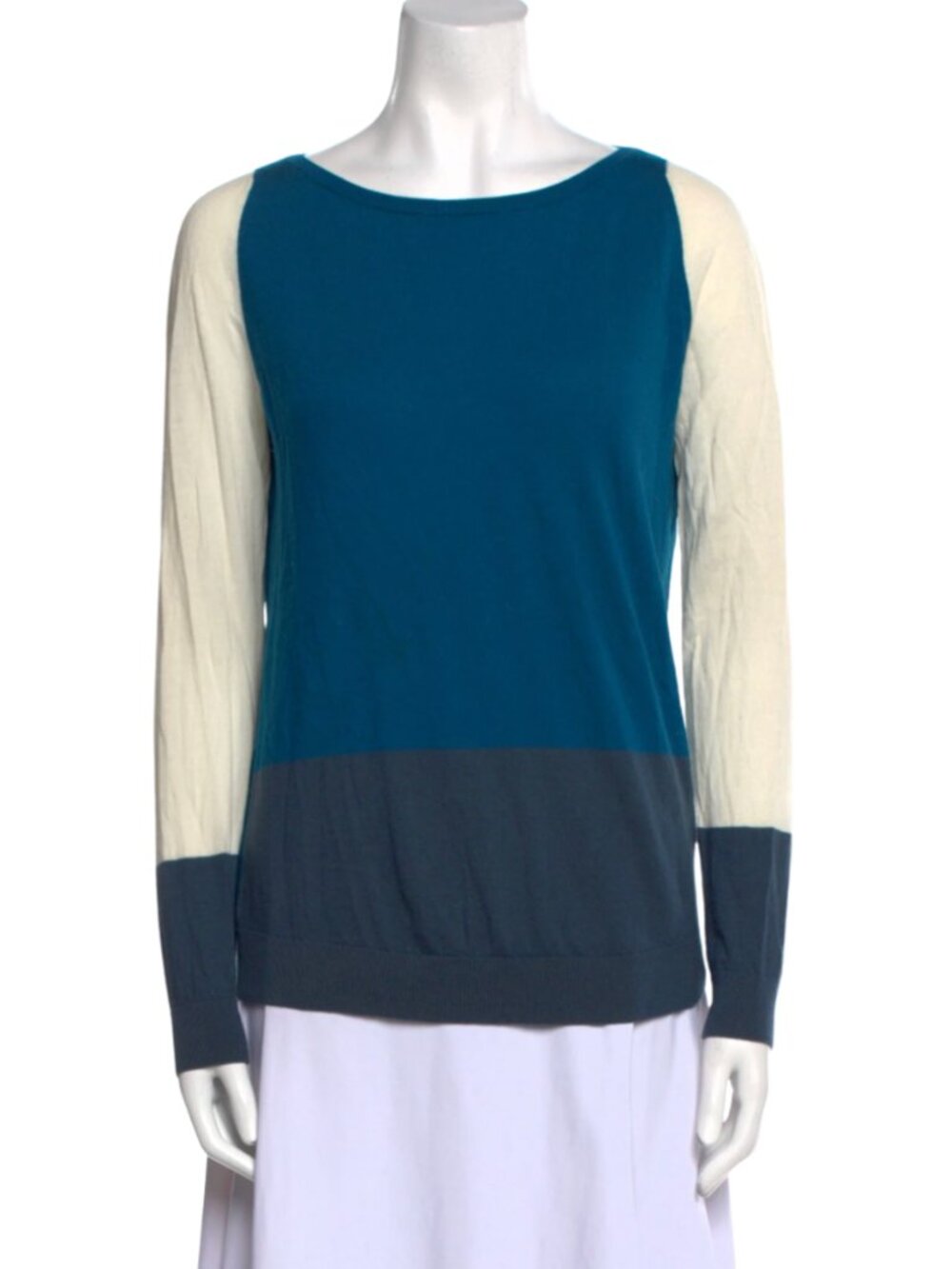Akris‎ Punto Lightweight Wool Sweater Colorblock 12
